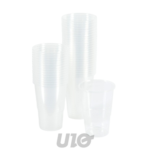 Homea Lot 50 Gobelets PP Réutilisables 33cl Transparent