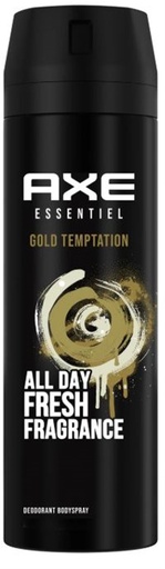 Axe Déodorant Spray Corporel Gold Temptation Essentiel 200 ml