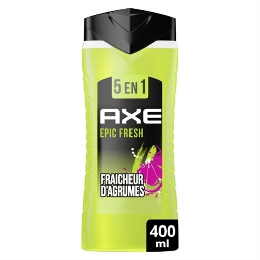 Axe Gel Douche Epic Fresh 5 en 1 Fraîcheur Agrumes 400ml