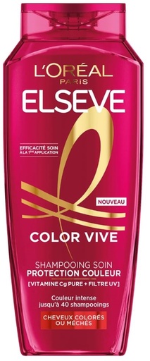 Elsève Color Vive Shampoing Soin Protection Couleur Cheveux Colorés 300ml