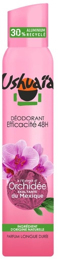 Ushuaia Déodorant Spray Orchidée du Mexique Efficacité 48h 200ml