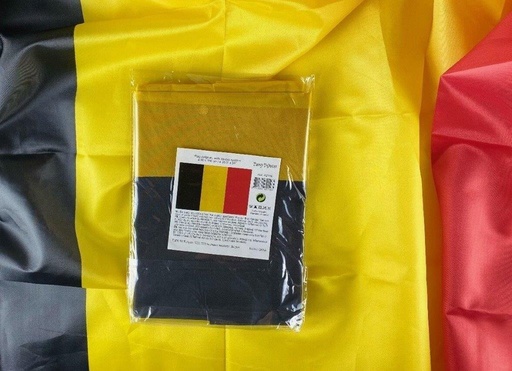 Deko Plezier Drapeau Belgique Polyester 90x150 cm avec Œillets