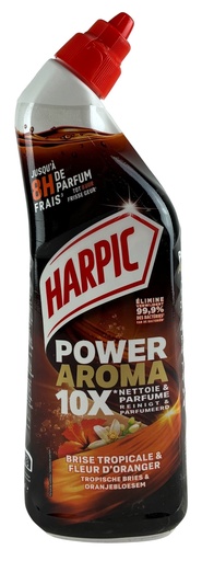 Harpic Gel WC Power Aroma 10x Brise Tropicale & Fleur d'Oranger 750ml