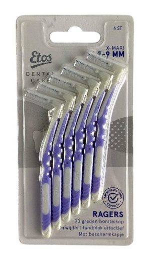 Etos Ragers X-Maxi 5-9 mm Brossettes interdentaires violettes x6