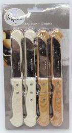 [TS-KT132114] SET DE 12 COUTEAUX DE CUISINE L.16CM LAME 7CM