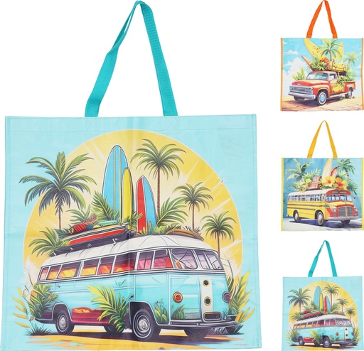 SHOPPING BAG 49X45X16CM 3ASS