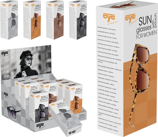 EYE Catcher Lunettes de soleil Femme Assorties avec pochette