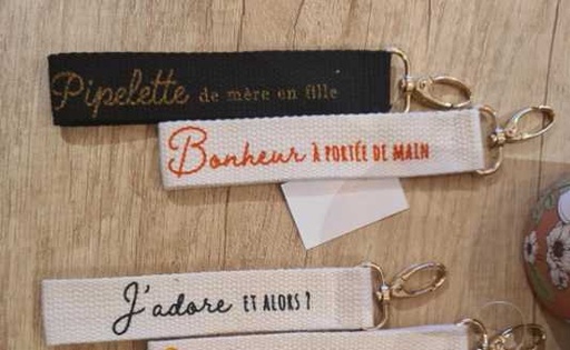 Porte-clés The Concept Factory Homme Parfait Lanière Tissu