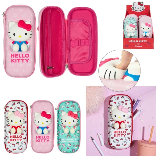 Trousse Scolaire Double Compartiments Hello Kitty 3D