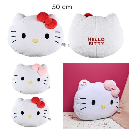 Peluche Hello Kitty Géante Blanche 50cm - Coussin Déco