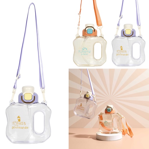 The Concept Factory Gourde Mignonne 1L avec Sangle & Paille