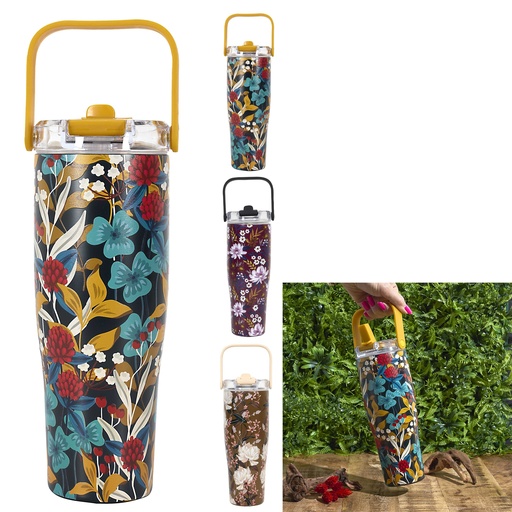 Cook Concept Mug de Transport Isotherme New York Floral 90cl