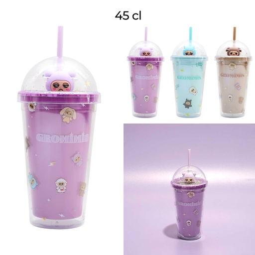 The Concept Factory Gobelet STARCUP GROMIMIS 45cl Paille 3D