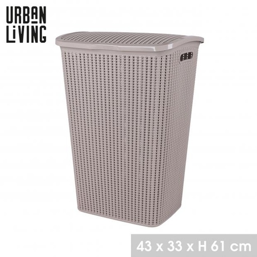 Urban Living Coffre à Linge Pasha avec Couvercle Dune 43x33x61cm