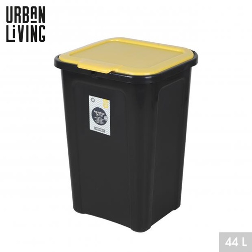 Urban Living Poubelle de Tri Sélectif Empilable 44L Jaune/Noir