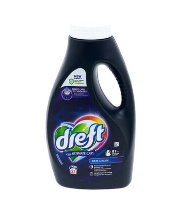 Dreft Lessive Liquide Couleurs Foncées & Noires 945ml 21 Lavages