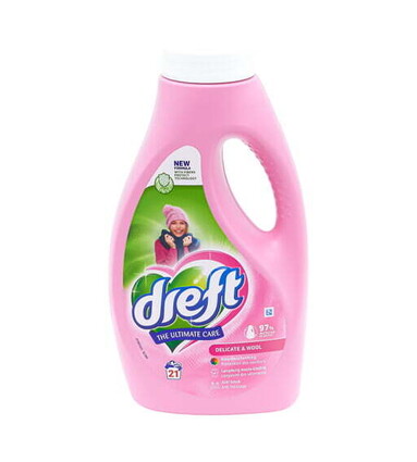 Dreft Lessive Liquide Delicate & Wool Rose 945ml 21 Lavages