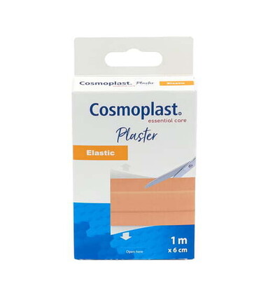 Cosmoplast Pansement Adhésif Élastique Rouleau 1m x 6cm