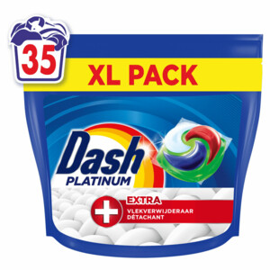 Dash Platinum Pods 4en1 Extra Détachant 35 capsules Pack XL