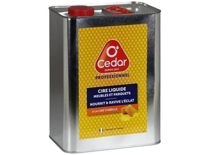 Ocedar Cire Liquide Professionnel Meubles Parquets Cire d'Abeille 5L