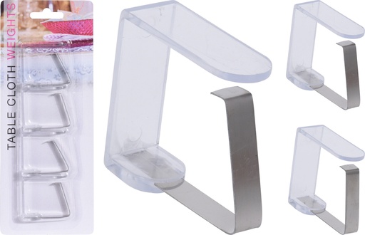 Lot de 4 Pinces de Nappe