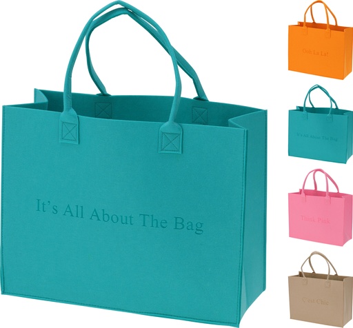 Sac Cabas en Feutre 44x34cm - 4 Couleurs Disponibles