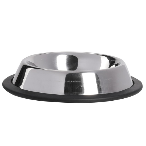 Gamelle Antidérapante Inox Argentée Chien Chat, Petite/Moyenne
