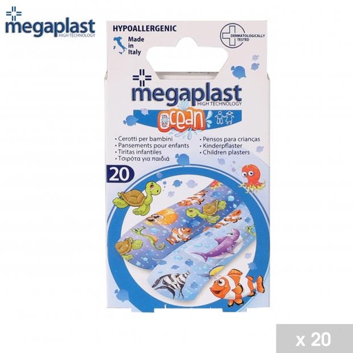 Megaplast Ocean Pansements Enfants Hypoallergéniques x20