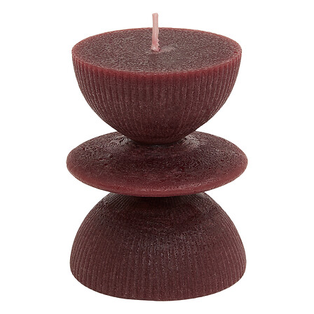 Bougie Décorative Totem Homy Atmosphera Bordeaux 9,5 cm