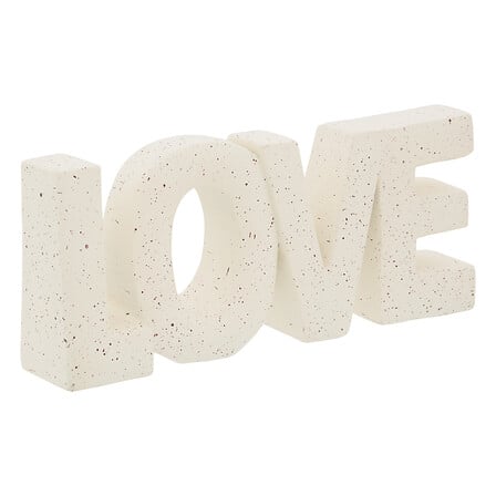 Déco mot à poser Love Deniz long 21 cm résine