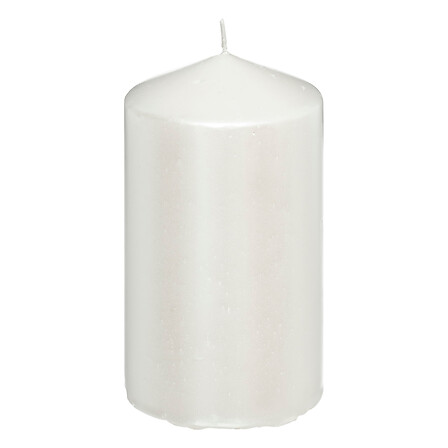 Atmosphera Bougie Pilier Blanche Satinée 335g