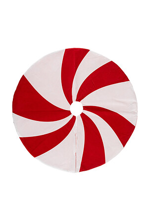 Atmosphera Tapis Sapin Noël Décor Bonbon Rouge Blanc Ø90cm
