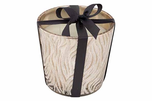 Bougie Parfumée Cosy @ Home Luxe Dorée Zébrée 40h