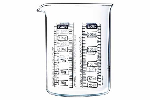 Pyrex Kitchen Lab Verre Doseur Gradué 250ml Cuisson Borosilicate