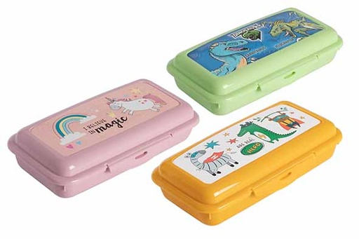 Hega Hogar Boîte à goûter enfants Animaux Fantastiques 16,2x8,2x4cm - 3 Couleurs Disponibles