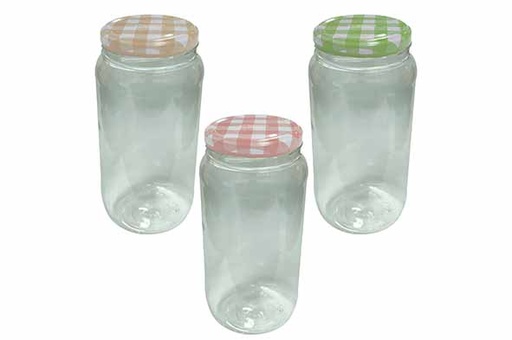 Hega Hogar Bocak Rangement Plastique 0,94L Couvercles Vichy Assortis - 3 Couleurs Disponibles
