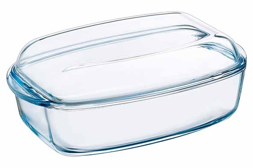Pyrex Slow Cook Cocotte Rectangulaire Verre 4,3L + 2,2L