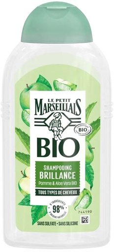 Le Petit Marseillais Shampoing BIO Brillance Pomme Aloé Vera 250ml
