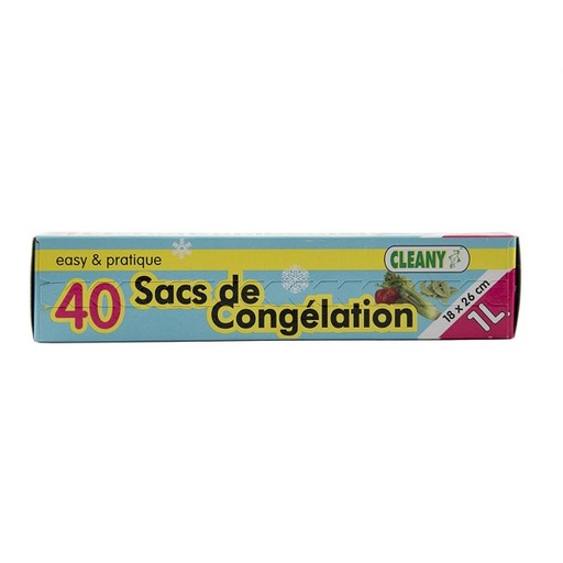 [HD-07005] SACS DE CONGÉLATION DE 1 LITRE - 40 PIÈCES - ÉPAISSEUR 20mu