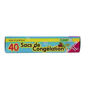[HD-07005] SACS DE CONGÉLATION DE 1 LITRE - 40 PIÈCES - ÉPAISSEUR 20mu