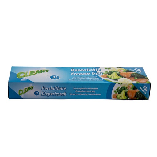 [HD-07028] SACS DE CONGÉLATION REFERMABLES DE 3 LITRES - 15 PIÈCES
