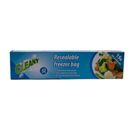 [HD-07029] SACS DE CONGÉLATION REFERMABLES DE 5 LITRES - 15 PIÈCES