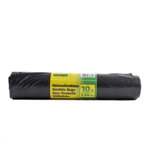 [HD-07017] SACS POUBELLE DE 130 LITRES - ROULEAU DE 10 PIÈCES - ÉPAISSEUR 32 mu