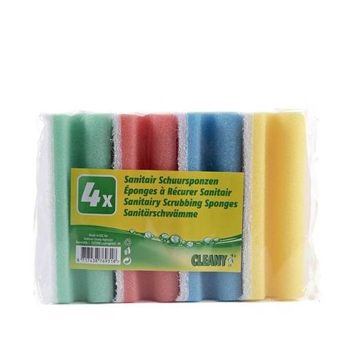 [HD-10013] Éponge à récurer sanitaire set de 4 Pièces 133 x 67 x 45 mm