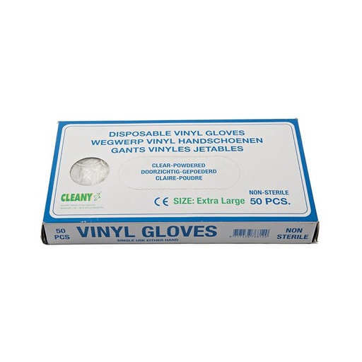 [HD-14008] GANTS VINYLE TAILLE XL - 50 PIÈCES